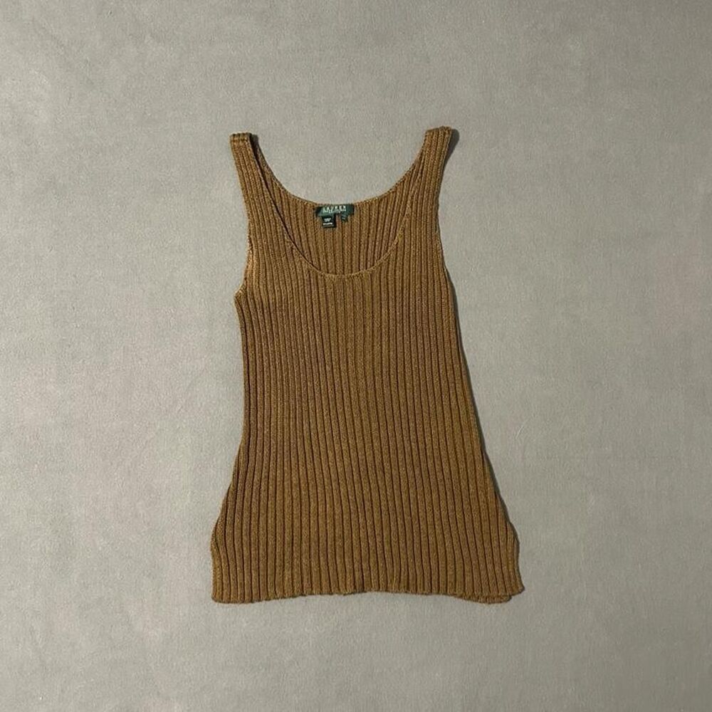 Ralph-lauren Women's Brown and Gold Jumper